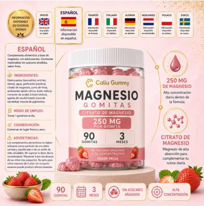 Gomitas de Citrato de Magnesio 250 mg